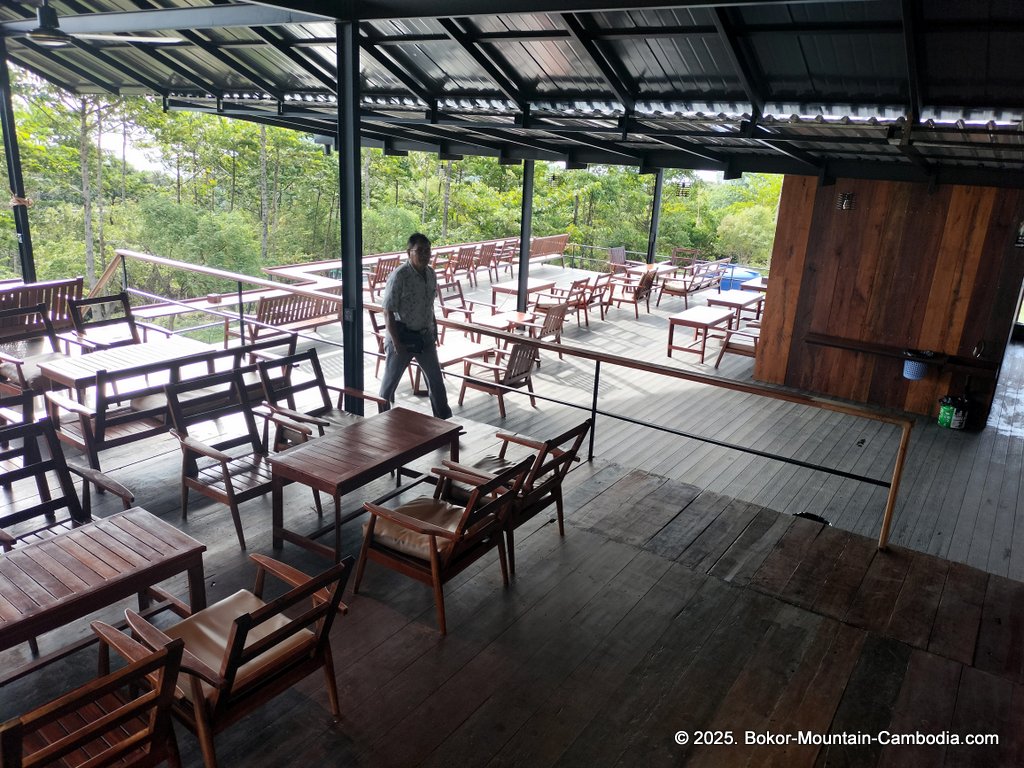 Tmaw Muk Yeak Cafe on Bokor Mountain in Cambodia