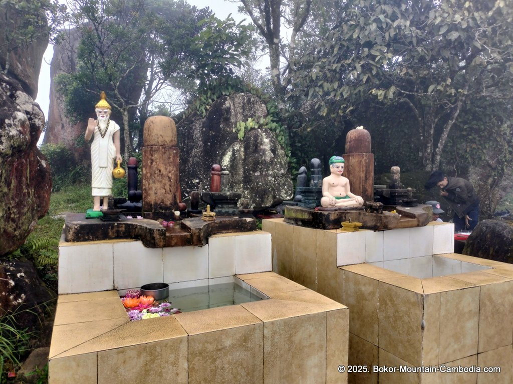 Yeay Mao Statue on Bokor Mountain in Kampot, Cambodia.