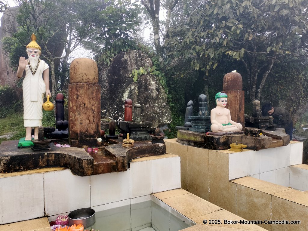 Yeay Mao Statue on Bokor Mountain in Kampot, Cambodia.