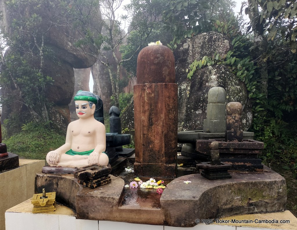 Yeay Mao Statue on Bokor Mountain in Kampot, Cambodia.