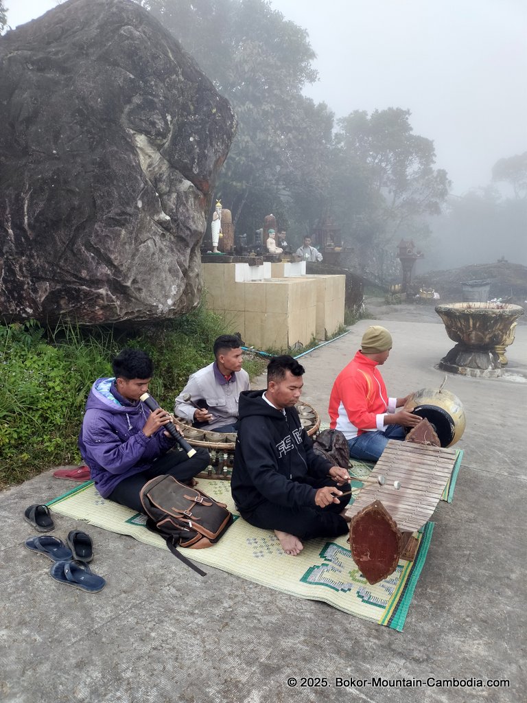 Yeay Mao Statue on Bokor Mountain in Kampot, Cambodia.