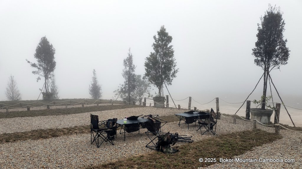 Mountain Lake Coffee on Bokor Mountain in Kampot, Cambodia.