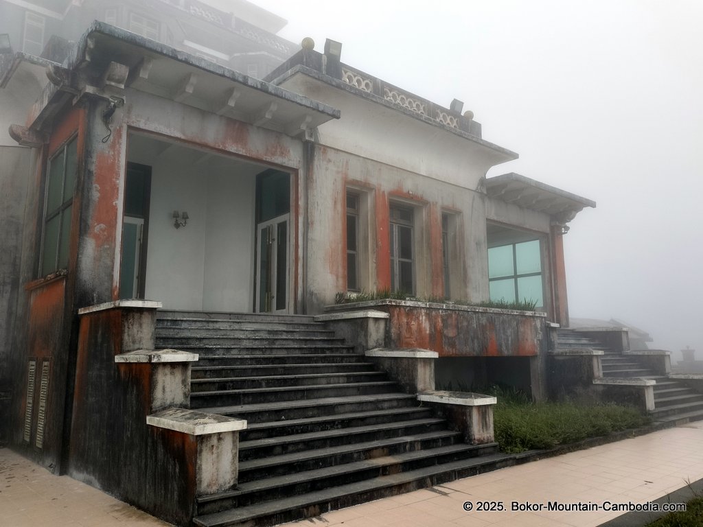 old abandoned casino on bokor mountain in cambodia