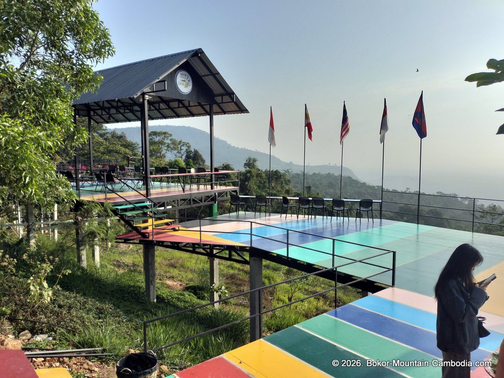 Tmaw Muk Yeak Cafe on Bokor Mountain in Cambodia