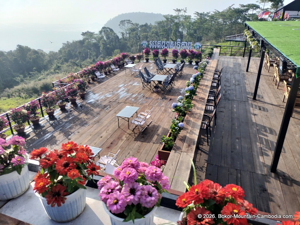 scenes around bokor mountain in cambodia