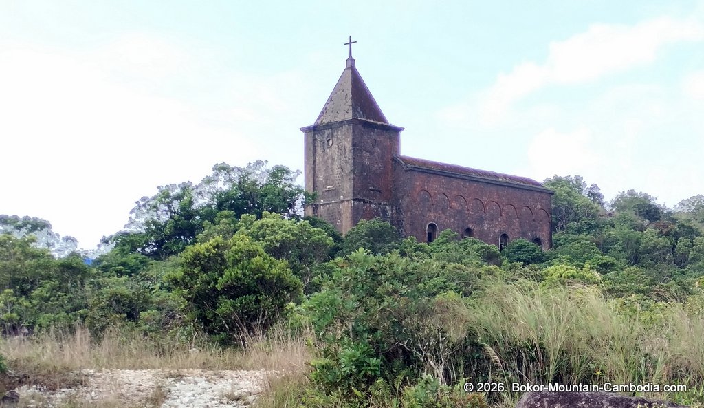 scenes around bokor mountain in cambodia
