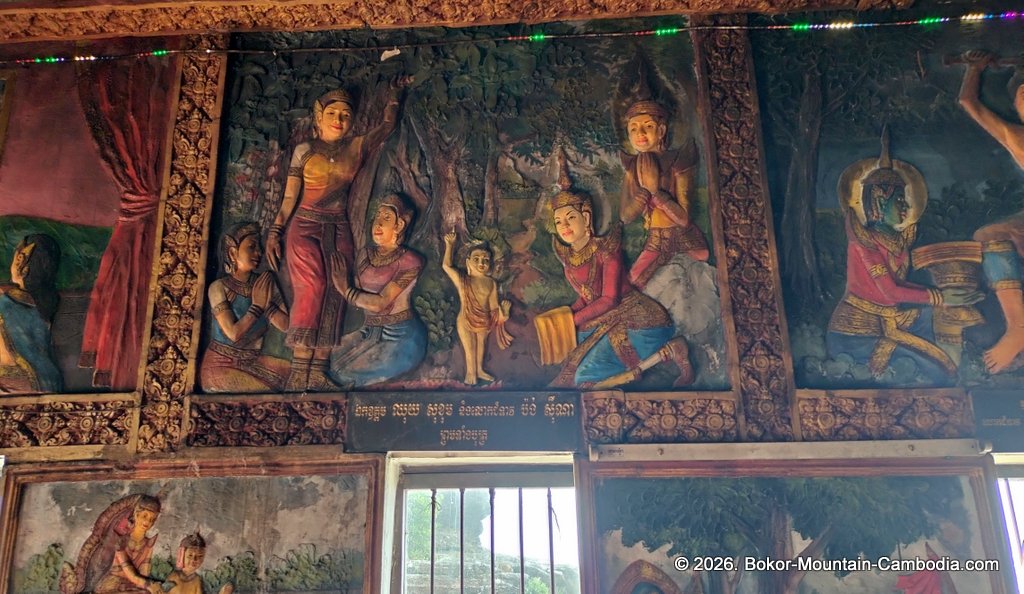 scenes around bokor mountain in cambodia