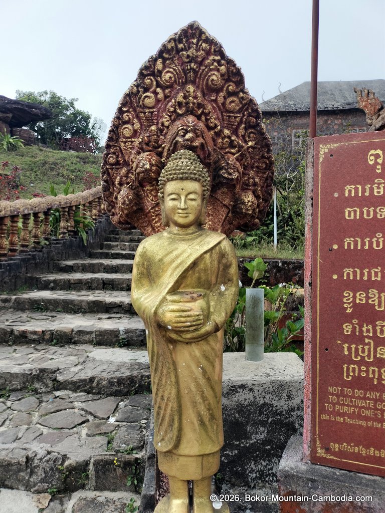 Wat Sampov Bram on Bokor Mountain.
